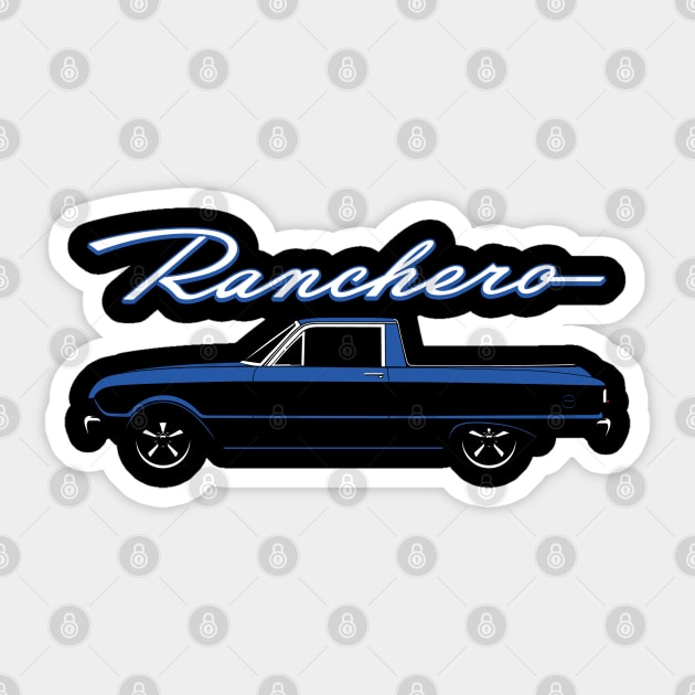 Blue 60-63 Ranchero Sticker by BriteDesign
